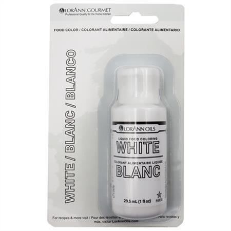 White Liquid Food Coloring - Sweet Baking Supply