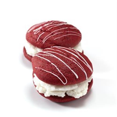 Red Velvet Whoopie Pies with Cake Batter Ice Cream Sandwiches