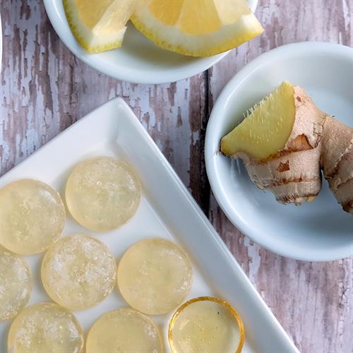 Natural Lemon & Ginger Sore Throat Lozenges