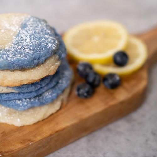 Upcycled Lemon Blueberry Sugar Cookies