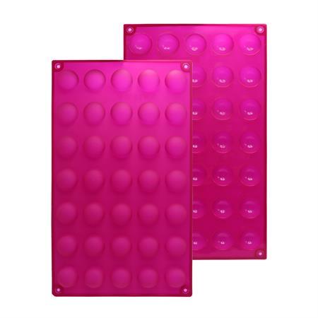 SILICONE CANDY MOLD - 35 CAVITY, ROUND
