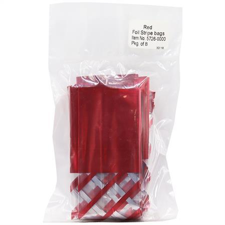 CANDY BAGS, RED FOIL STRIPE