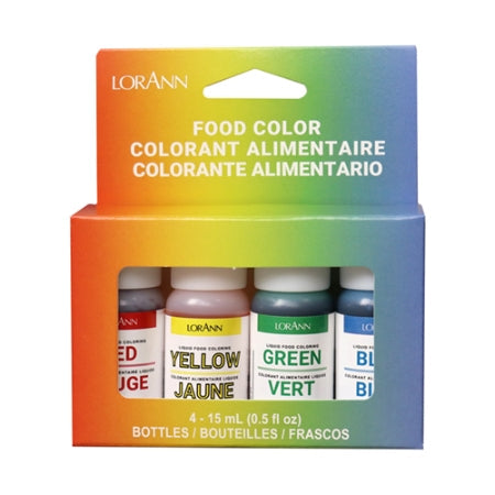 ASSORTED LIQUID FOOD COLOR - 4 PACK – LorAnn Oils